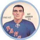 1961-62 Salada Coins #93 Jean-Guy Gendron Front