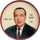 1961-62 Salada Coins #101 Toe Blake Front