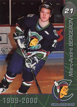 1999-00 Cartes, Timbres et Monnaies Sainte-Foy Shawinigan Cataractes (QMJHL) #7 Marc-Andre Bergeron Front