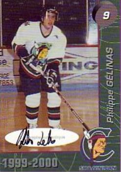 1999-00 Cartes, Timbres et Monnaies Sainte-Foy Shawinigan Cataractes (QMJHL) - Autographs #2 Philippe Gelinas Front