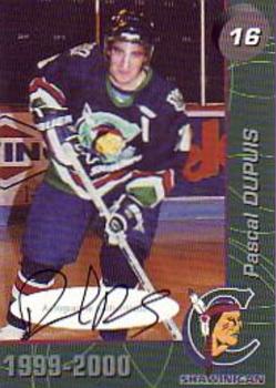 1999-00 Cartes, Timbres et Monnaies Sainte-Foy Shawinigan Cataractes (QMJHL) - Autographs #6 Pascal Dupuis Front