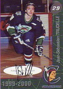 1999-00 Cartes, Timbres et Monnaies Sainte-Foy Shawinigan Cataractes (QMJHL) - Autographs #9 Jean-Sebastien Trudelle Front