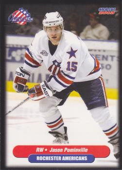 2002-03 Choice Rochester Americans (AHL) #19 Jason Pominville Front