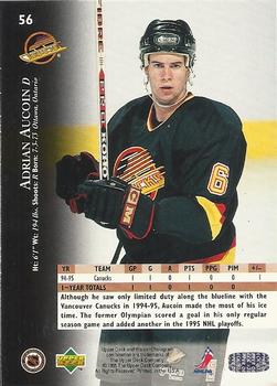 1995-96 Upper Deck - Electric Ice #56 Adrian Aucoin Back