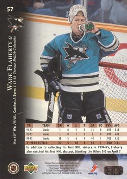 1995-96 Upper Deck - Electric Ice #57 Wade Flaherty Back