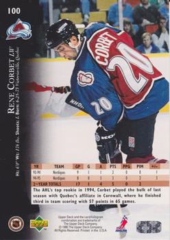 1995-96 Upper Deck - Electric Ice #100 Rene Corbet Back