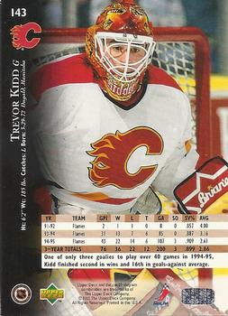 1995-96 Upper Deck - Electric Ice #143 Trevor Kidd Back