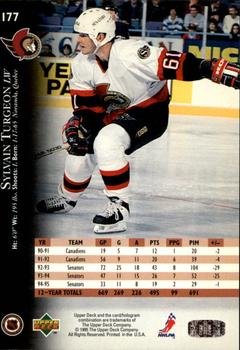 1995-96 Upper Deck - Electric Ice #177 Sylvain Turgeon Back