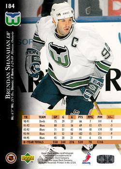1995-96 Upper Deck - Electric Ice #184 Brendan Shanahan Back