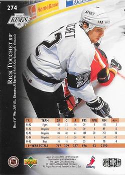 1995-96 Upper Deck - Electric Ice #274 Rick Tocchet Back