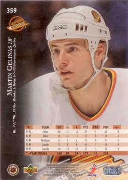 1995-96 Upper Deck - Electric Ice #359 Martin Gelinas Back