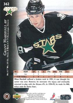 1995-96 Upper Deck - Electric Ice #362 Grant Marshall Back