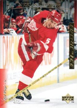 1995-96 Upper Deck - Electric Ice Gold #34 Nicklas Lidstrom Front