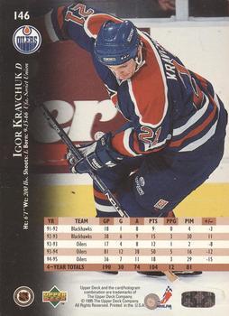 1995-96 Upper Deck - Electric Ice Gold #146 Igor Kravchuk Back