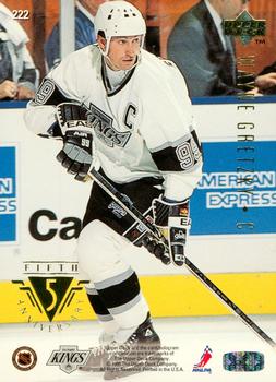 1995-96 Upper Deck - Electric Ice Gold #222 Wayne Gretzky Back