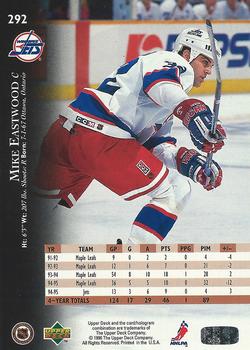 1995-96 Upper Deck - Electric Ice Gold #292 Mike Eastwood Back