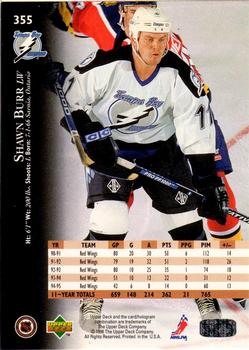 1995-96 Upper Deck - Electric Ice Gold #355 Shawn Burr Back