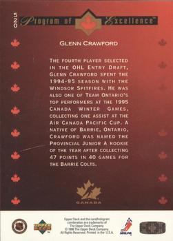 1995-96 Upper Deck - Electric Ice Gold #520 Glenn Crawford Back