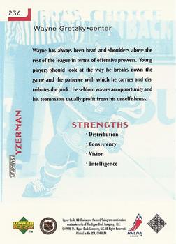 1998-99 UD Choice - Choice Reserve #236 Wayne Gretzky Back