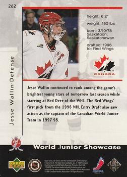 1998-99 UD Choice - Choice Reserve #262 Jesse Wallin Back