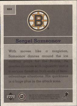 2000-01 Upper Deck Vintage - National Heroes #NH4 Sergei Samsonov Back