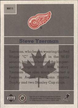 2000-01 Upper Deck Vintage - National Heroes #NH11 Steve Yzerman Back
