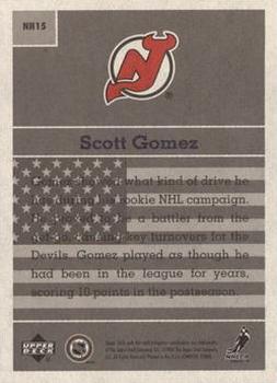 2000-01 Upper Deck Vintage - National Heroes #NH15 Scott Gomez Back