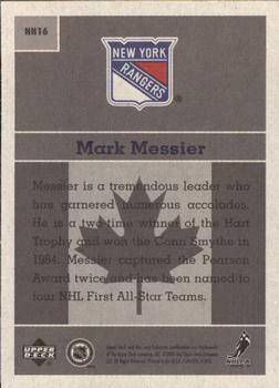 2000-01 Upper Deck Vintage - National Heroes #NH16 Mark Messier Back