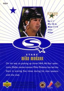 1998-99 UD Choice - StarQuest Blue #SQ24 Mike Modano Back