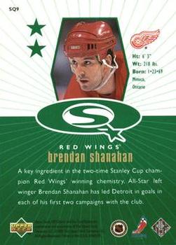 1998-99 UD Choice - StarQuest Green #SQ9 Brendan Shanahan Back