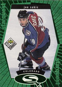 1998-99 UD Choice - StarQuest Green #SQ11 Joe Sakic Front