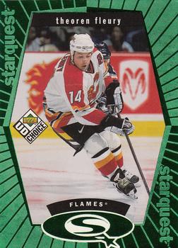 1998-99 UD Choice - StarQuest Green #SQ13 Theoren Fleury Front
