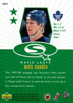 1998-99 UD Choice - StarQuest Green #SQ19 Mats Sundin Back