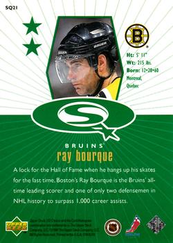 1998-99 UD Choice - StarQuest Green #SQ21 Ray Bourque Back