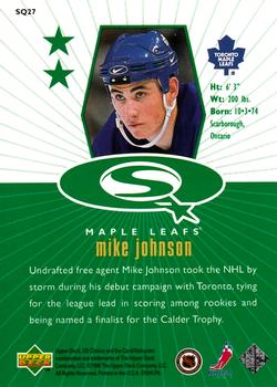 1998-99 UD Choice - StarQuest Green #SQ27 Mike Johnson Back