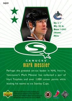1998-99 UD Choice - StarQuest Green #SQ29 Mark Messier Back