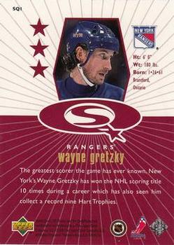 1998-99 UD Choice - StarQuest Red #SQ1 Wayne Gretzky Back