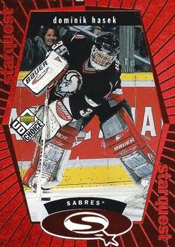 1998-99 UD Choice - StarQuest Red #SQ4 Dominik Hasek Front