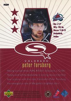 1998-99 UD Choice - StarQuest Red #SQ20 Peter Forsberg Back