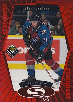 1998-99 UD Choice - StarQuest Red #SQ20 Peter Forsberg Front