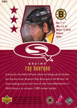 1998-99 UD Choice - StarQuest Red #SQ21 Ray Bourque Back