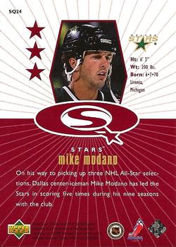1998-99 UD Choice - StarQuest Red #SQ24 Mike Modano Back