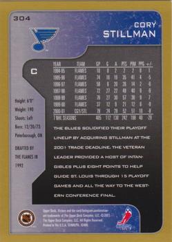 2001-02 Upper Deck Victory - Gold #304 Cory Stillman Back