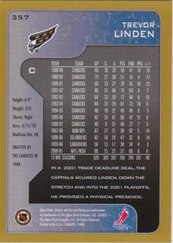 Trevor Linden Hockey Card 2001-02 O-Pee-Chee #193 Trevor Linden 