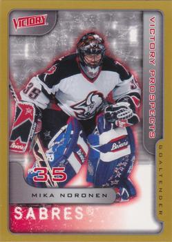 2001-02 Upper Deck Victory - Gold #364 Mika Noronen Front