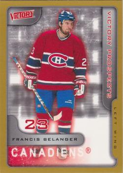 2001-02 Upper Deck Victory - Gold #377 Francis Belanger Front