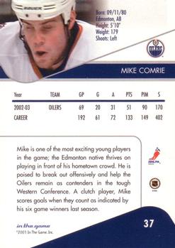 2003-04 In The Game Toronto Star #37 Mike Comrie Back