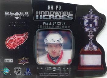 2014-15 Upper Deck Black Diamond - Hardware Heroes #HH-PD Pavel Datsyuk Back