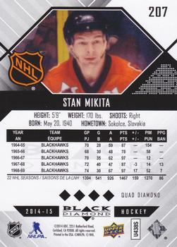 2014-15 Upper Deck Black Diamond - Orange #207 Stan Mikita Back