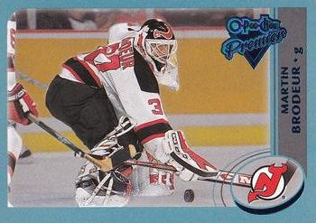 2002-03 O-Pee-Chee - O-Pee-Chee Premier Blue Line #3 Martin Brodeur Front